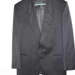 Mani Virgin Wool Blazer Jacket Black Coat 42 Reg